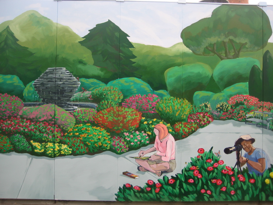 Oakwood Annapolis Hospital Mural Tree Town Murals